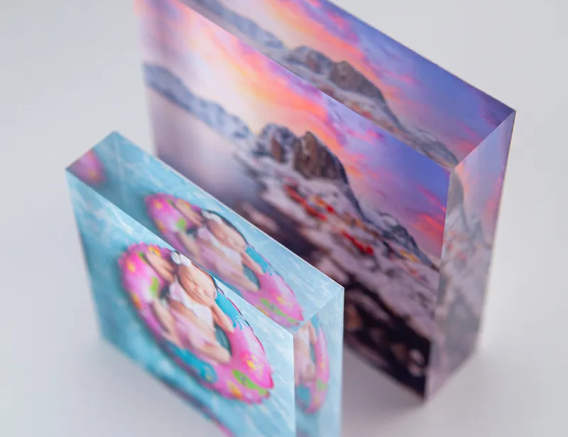 Porovnanie hrúbky akrylového bloku 18 mm a 24 mm