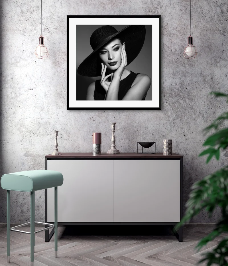 Detail štruktúry plátna