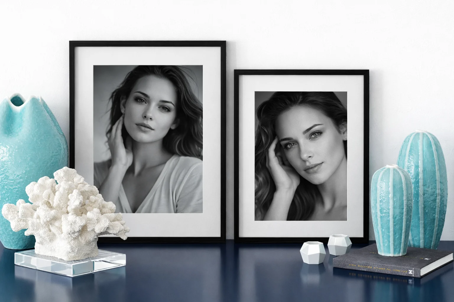 Náhľad tlačenej fotografie s veľkým bielym rámikom